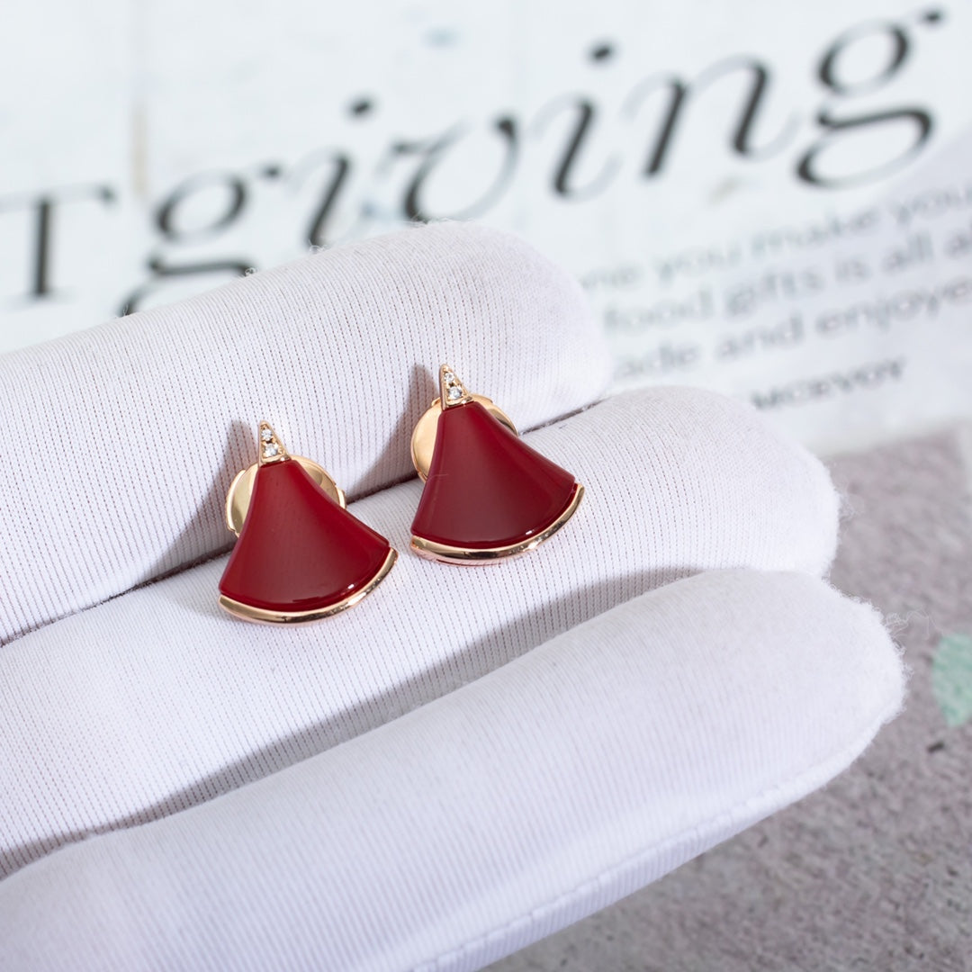 [Polaidi Jewelry]DIVAS DREAM EARRINGS PINK GOLD