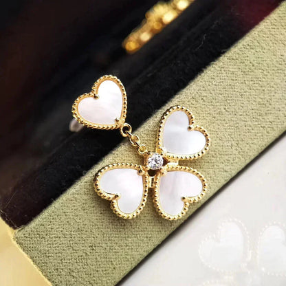 [Polaidi Jewelry]CLOVER SWEET WHITE MOP EARRINGS