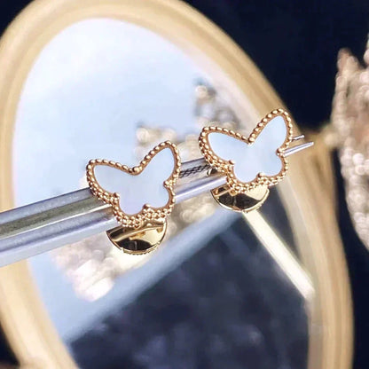 [Polaidi Jewelry]SWEET BUTTERFLY MOP EARSTUDS
