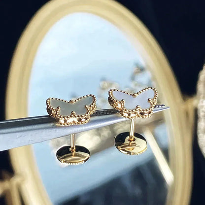 [Polaidi Jewelry]SWEET BUTTERFLY MOP EARSTUDS