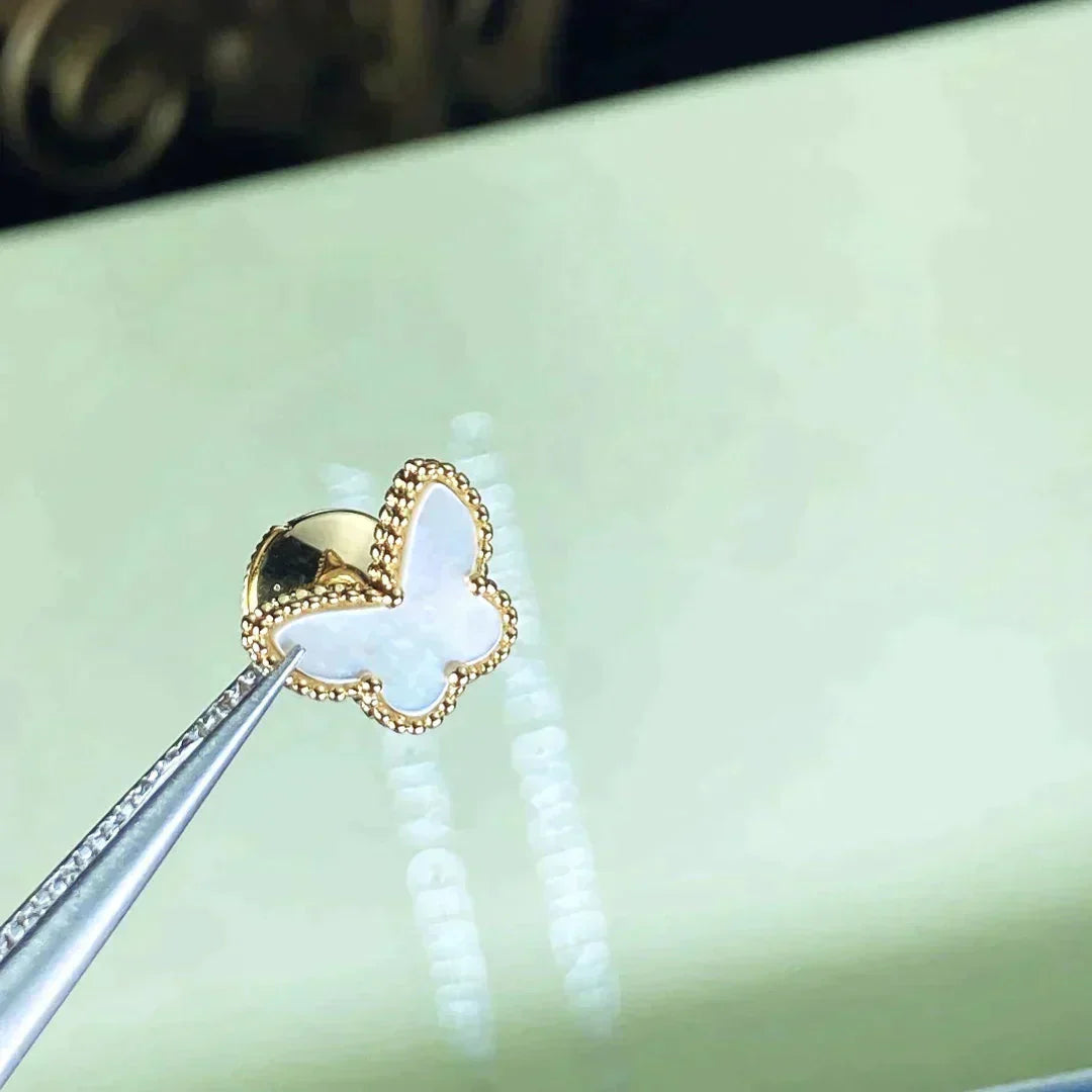 [Polaidi Jewelry]SWEET BUTTERFLY MOP EARSTUDS
