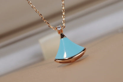 [Polaidi Jewelry]DREAM NECKLACE TURQUOISE PINK GOLD