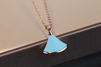 [Polaidi Jewelry]DREAM NECKLACE TURQUOISE PINK GOLD