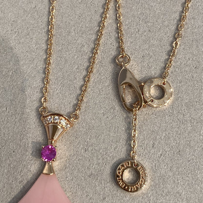 [Polaidi Jewelry]DREAM NECKLACE PINK OPAL