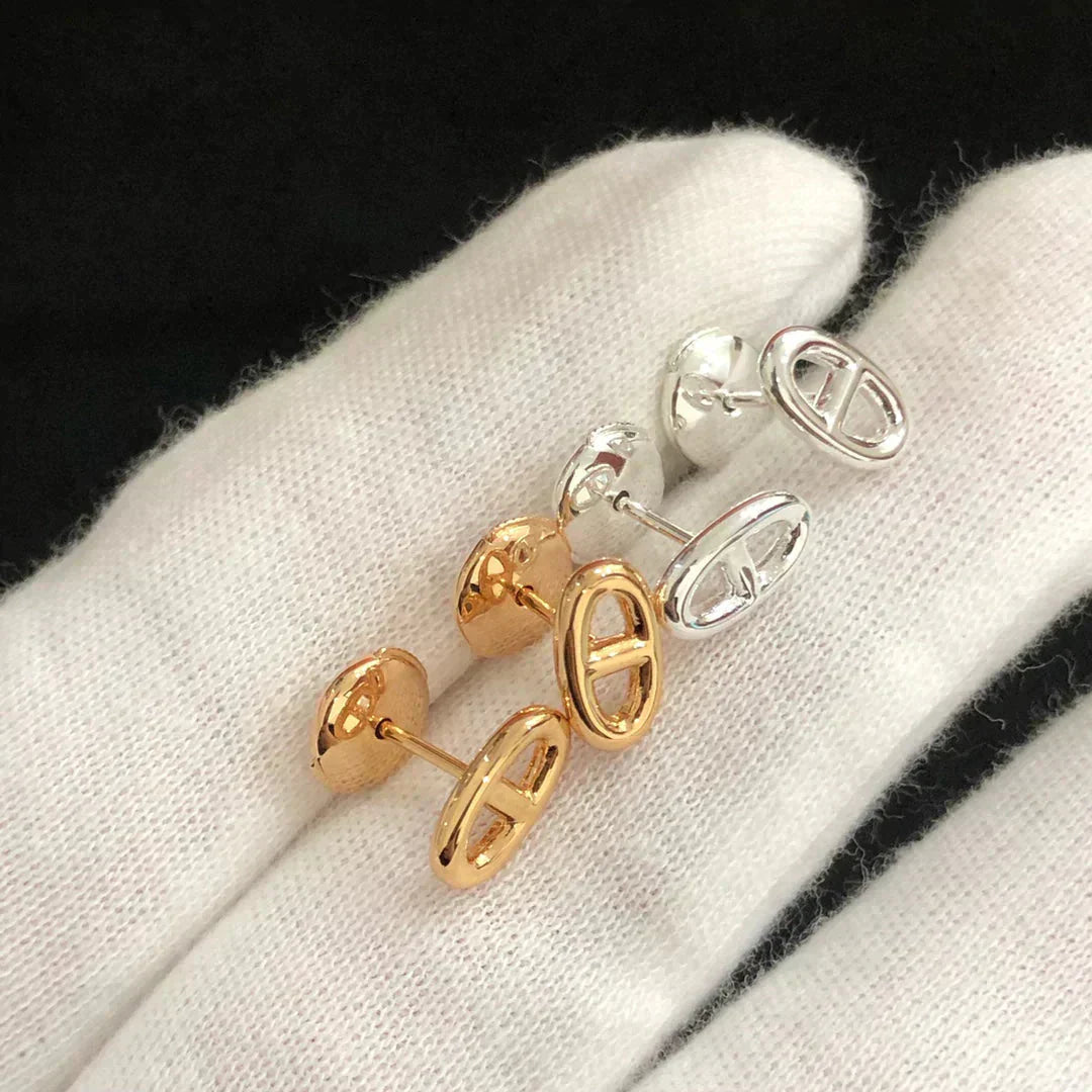 [：Polaidi Jewelry]CHAINE SMALL EARRINGS GOLD AND SILVER