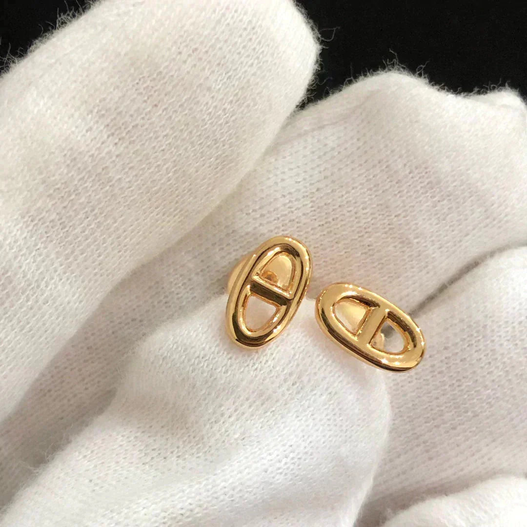 [：Polaidi Jewelry]CHAINE SMALL EARRINGS GOLD AND SILVER
