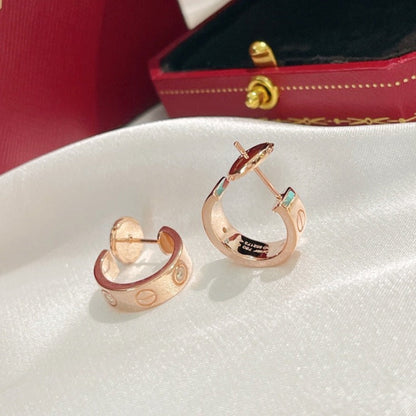 [Polaidi Jewelry]LOVE EARRINGS 5.7MM 2 DIAMONDS