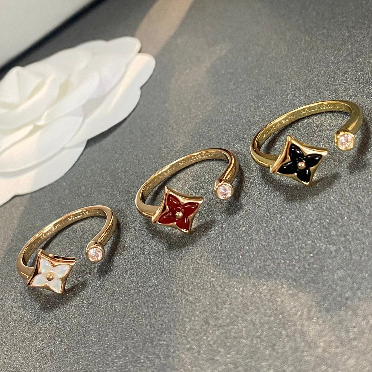 [：Polaidi Jewelry]STAR 1 DIAMOND OPEN RING