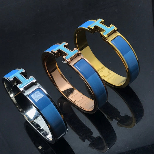 [Polaidi Jewelry]H BRACELET BLUE RAINBOW CERAMIC
