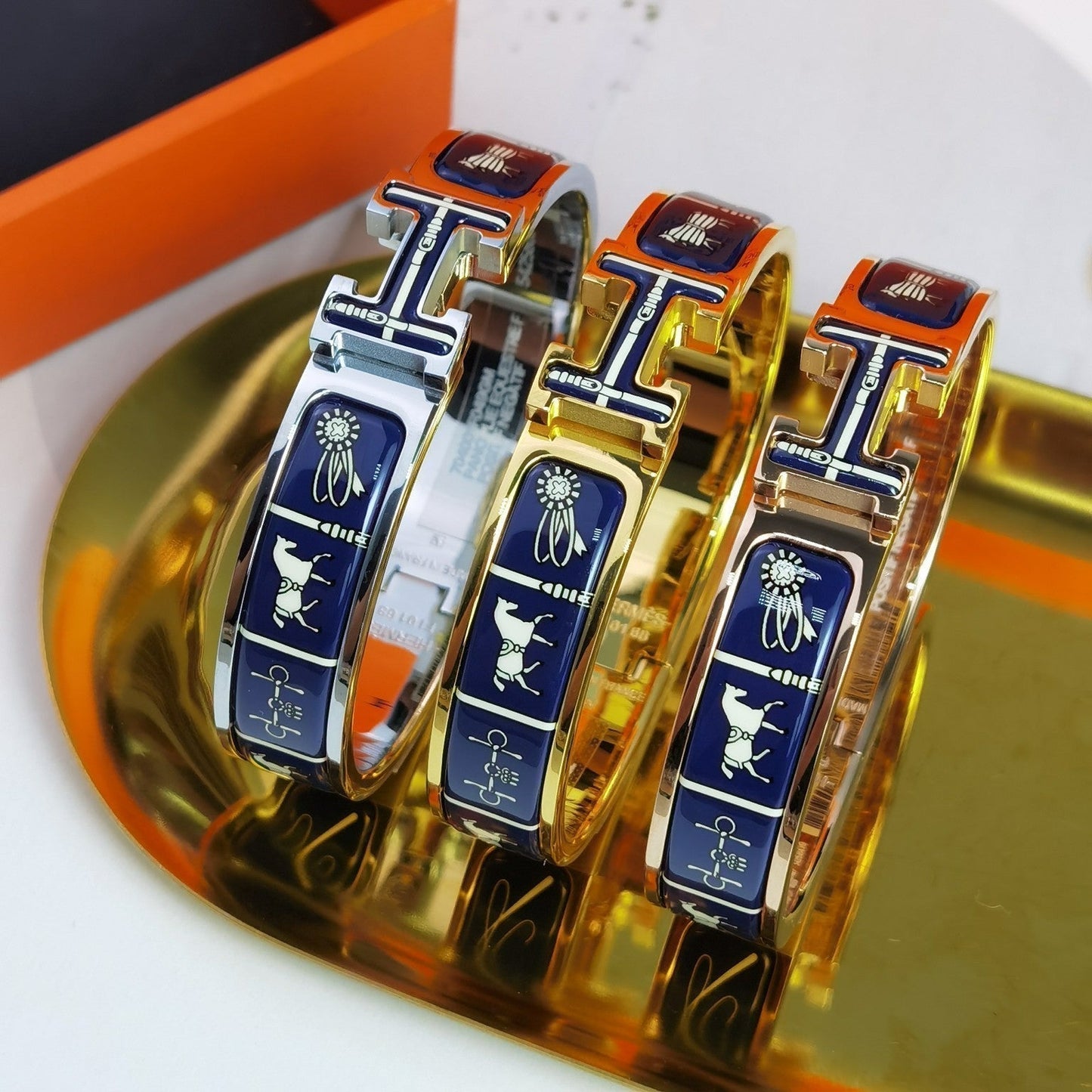 [：Polaidi Jewelry]H COUVERTURES DARK BLUE BRACELET
