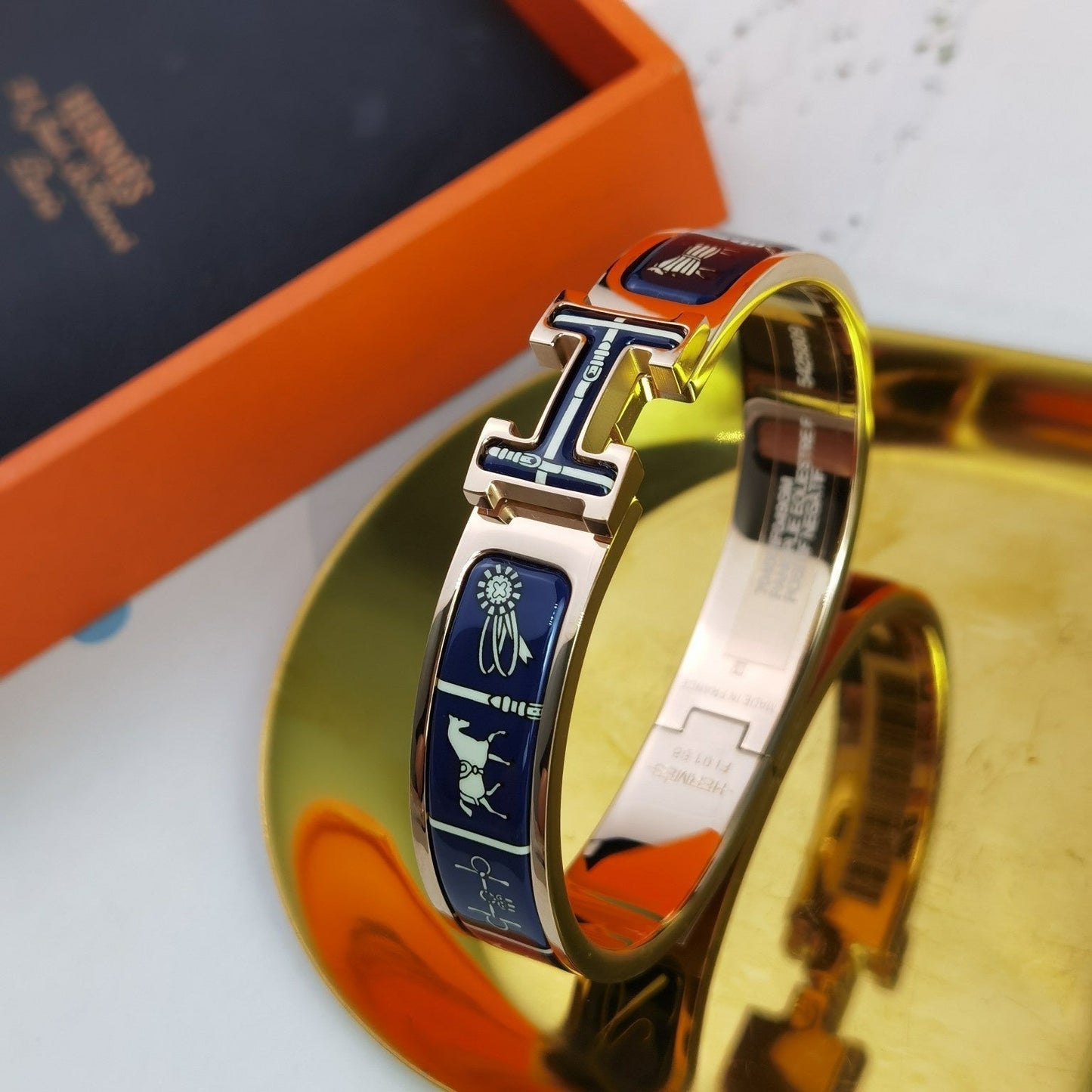 [：Polaidi Jewelry]H COUVERTURES DARK BLUE BRACELET