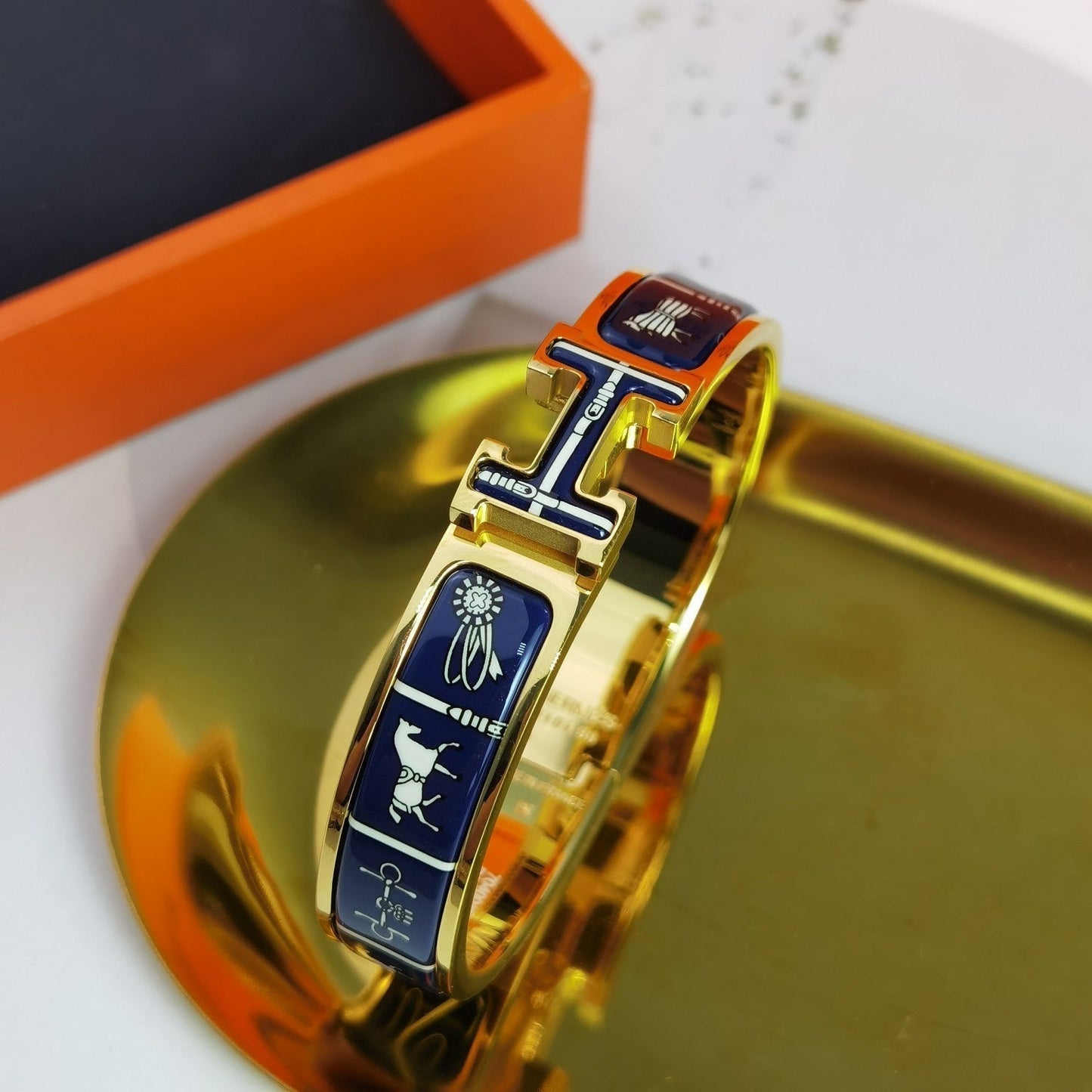 [：Polaidi Jewelry]H COUVERTURES DARK BLUE BRACELET