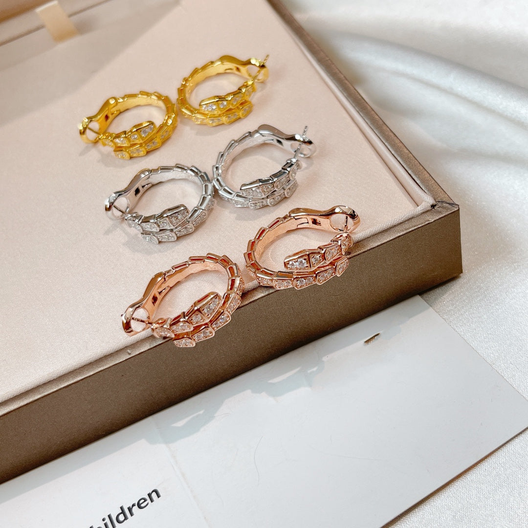 [Polaidi Jewelry]SERPENTI EARRINGS DIAMOND