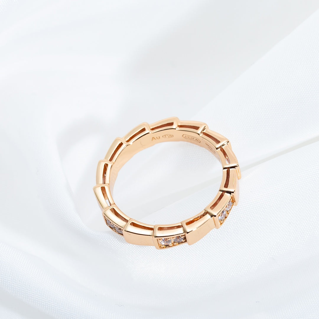 [Polaidi Jewelry]SERPENTI RING PINK GOLD  3MM