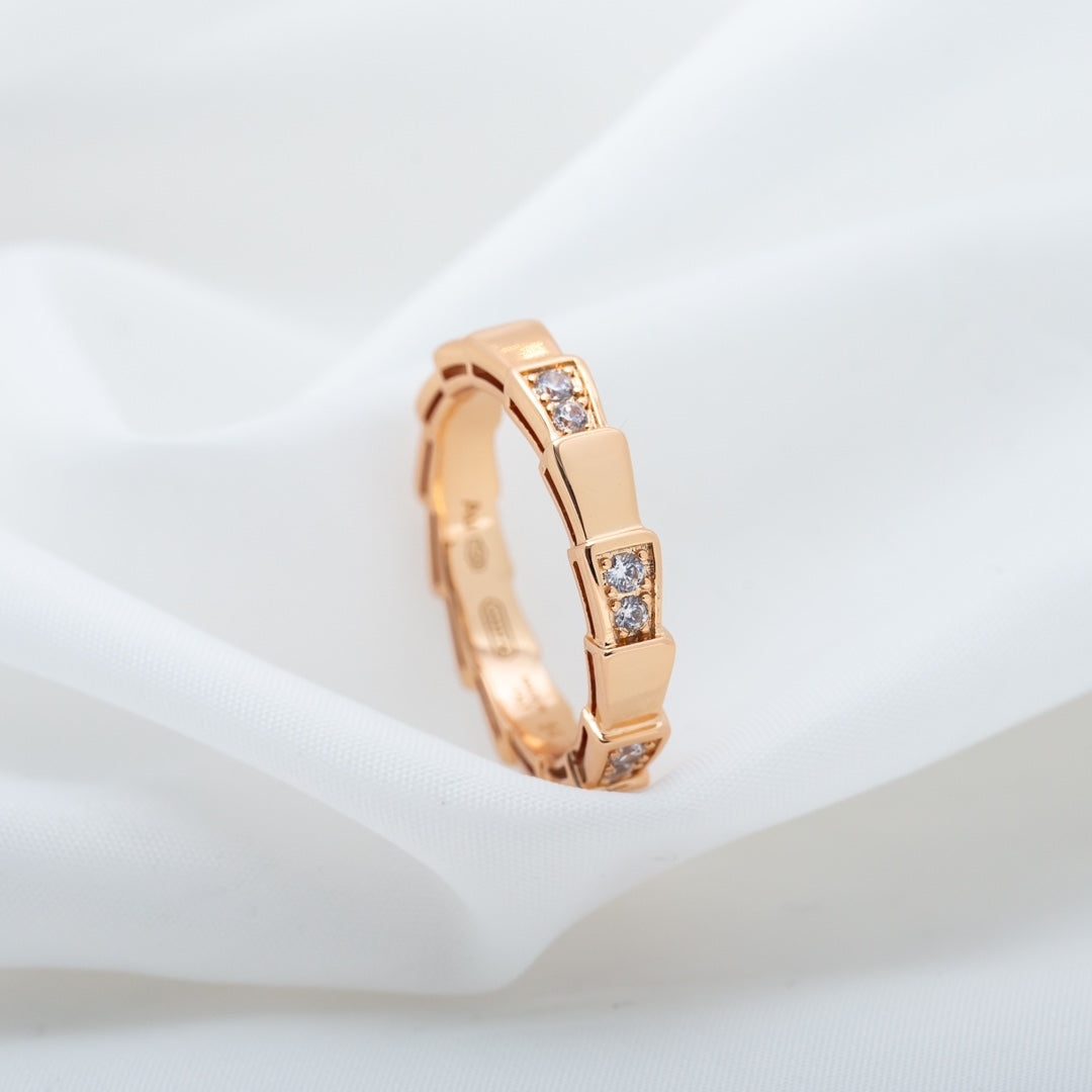 [Polaidi Jewelry]SERPENTI RING PINK GOLD  3MM