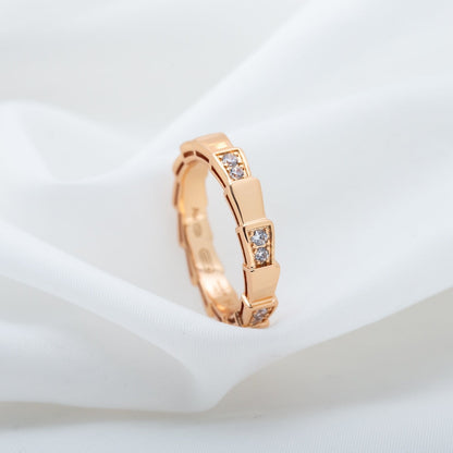 [Polaidi Jewelry]SERPENTI RING PINK GOLD  3MM
