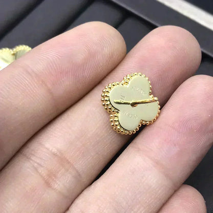 [：Polaidi Jewelry]CLOVER MINI 9.5MM LASER EARRINGS