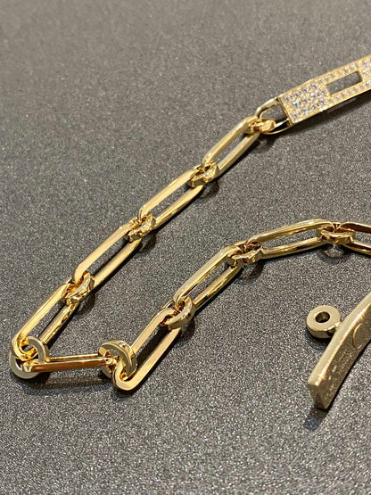 [Polaidi Jewelry]CHAINE BRACELET SMALL MODEL DIAMOND