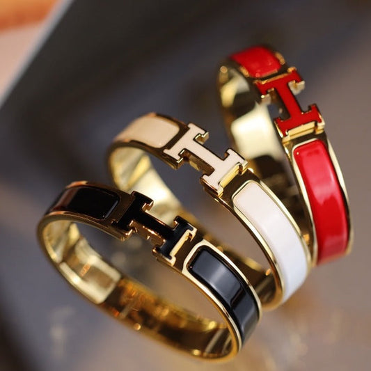 [：Polaidi Jewelry]H BRACELET 12MM GOLD