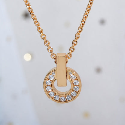 [Polaidi Jewelry]GARI NECKLACE PINK GOLD DIAMOND