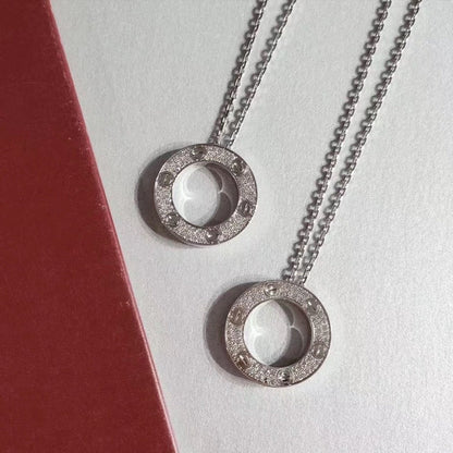 [：Polaidi Jewelry]LOVE NECKLACE ADJUSTABLE SILVER