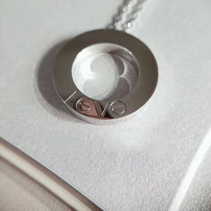 [：Polaidi Jewelry]LOVE NECKLACE ADJUSTABLE SILVER