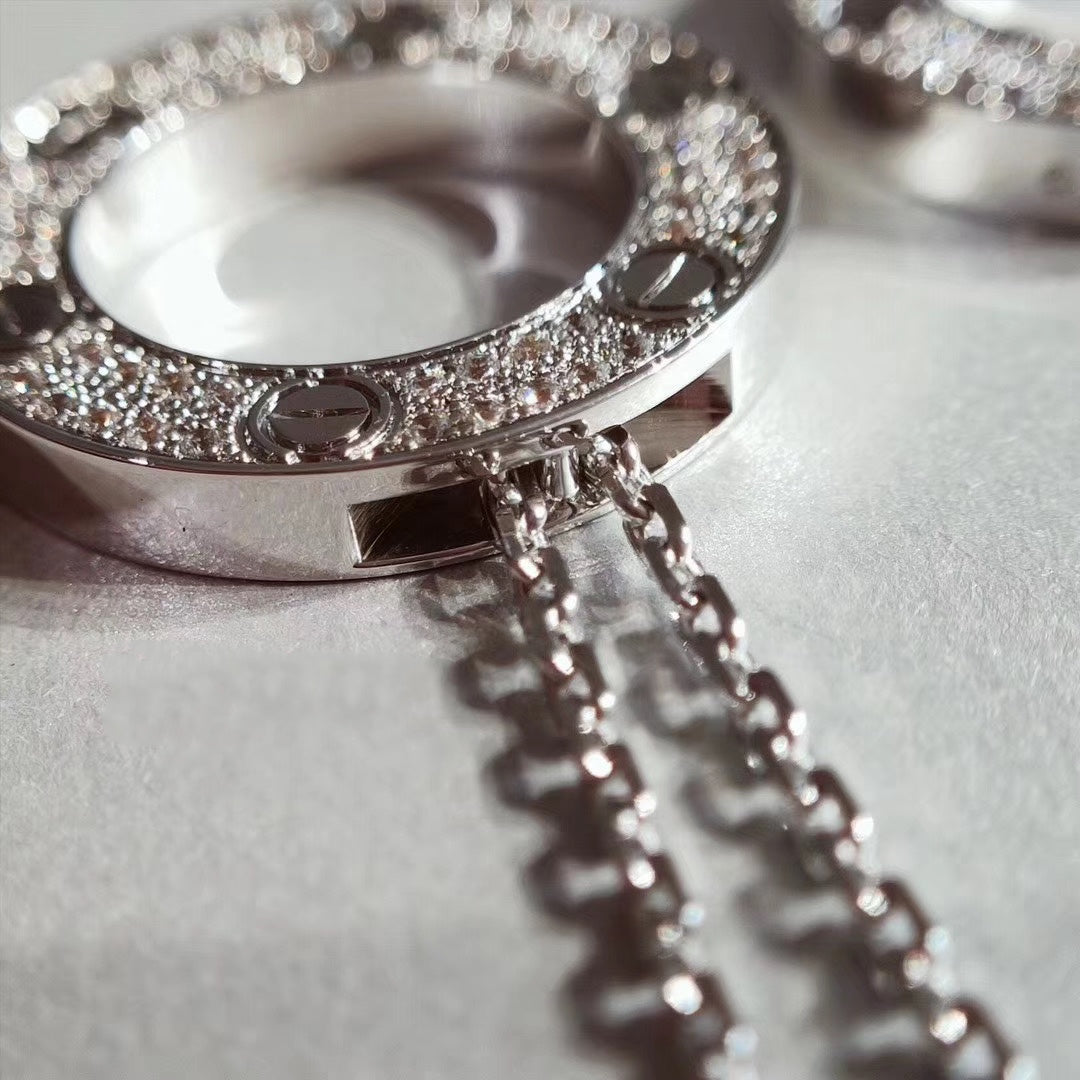 [：Polaidi Jewelry]LOVE NECKLACE ADJUSTABLE SILVER