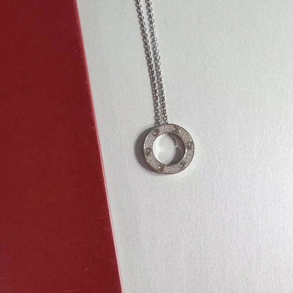 [：Polaidi Jewelry]LOVE NECKLACE ADJUSTABLE SILVER