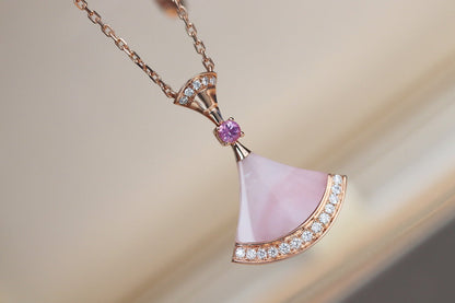 [Polaidi Jewelry]DREAM NECKLACE PINK MOP DIAMOND