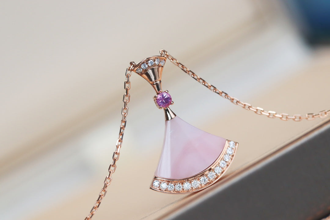 [Polaidi Jewelry]DREAM NECKLACE PINK MOP DIAMOND