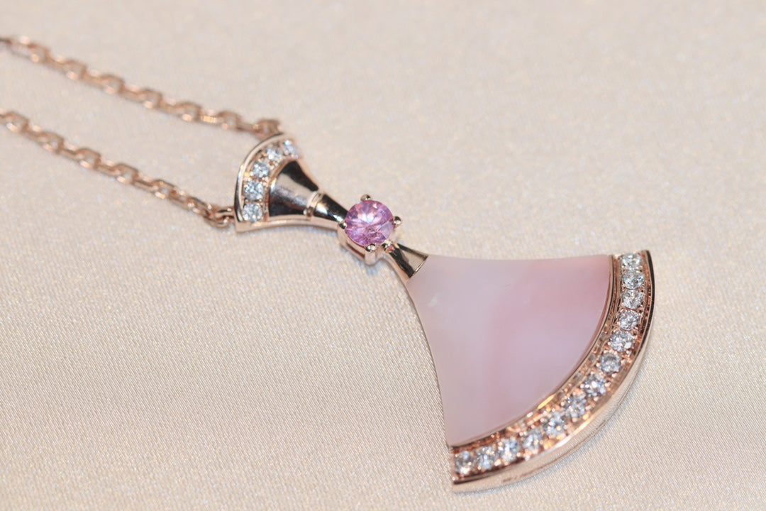 [Polaidi Jewelry]DREAM NECKLACE PINK MOP DIAMOND