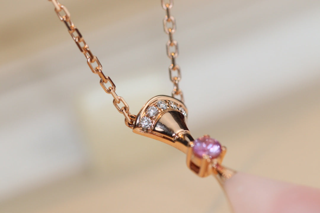 [Polaidi Jewelry]DREAM NECKLACE PINK MOP DIAMOND