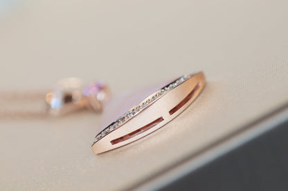 [Polaidi Jewelry]DREAM NECKLACE PINK MOP DIAMOND