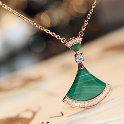 [Polaidi Jewelry]DREAM NECKLACE MALACHITE DIAMOND