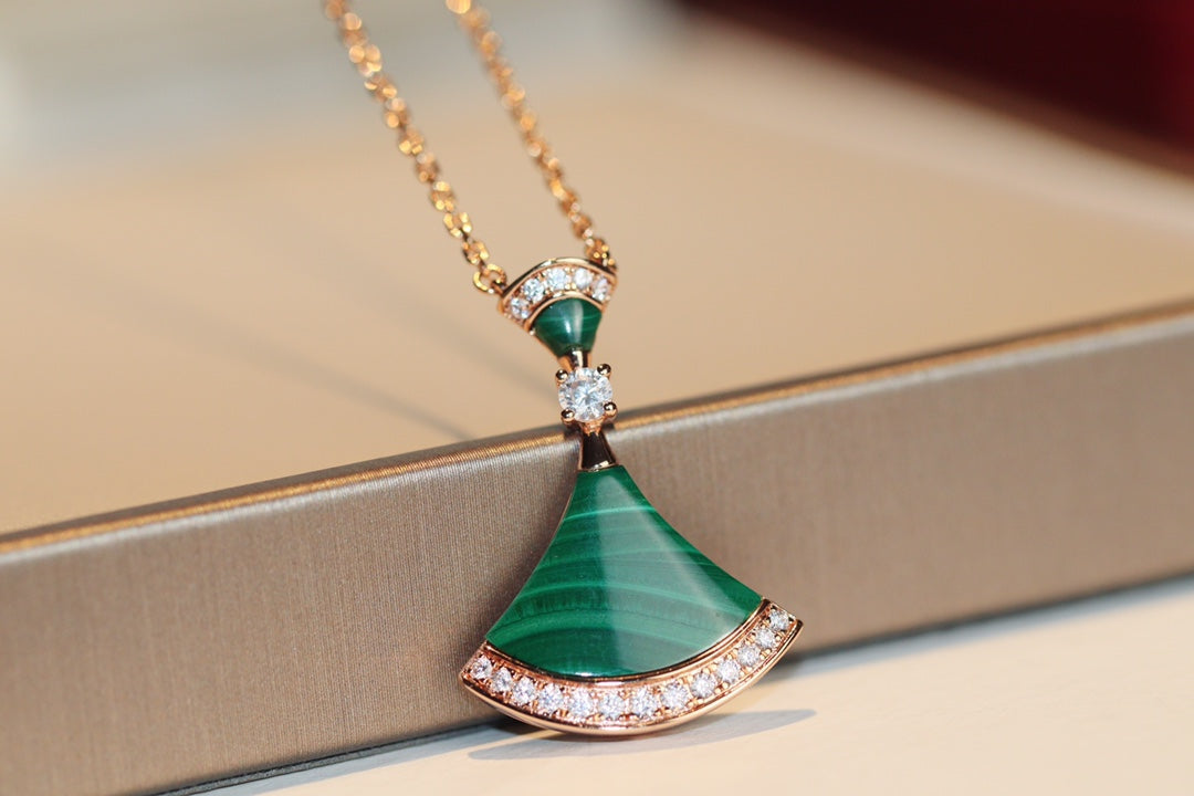 [Polaidi Jewelry]DREAM NECKLACE MALACHITE DIAMOND