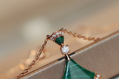 [Polaidi Jewelry]DREAM NECKLACE MALACHITE DIAMOND