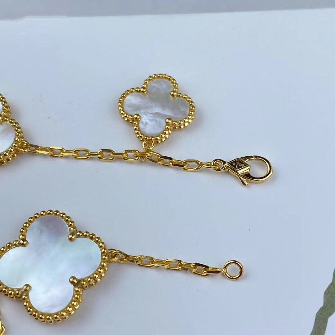 [：Polaidi Jewelry]MAGIC CLOVER MOP GOLD BRACELET 5 MOTIFS