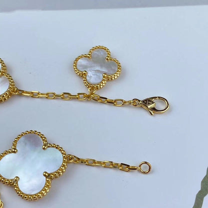 [：Polaidi Jewelry]MAGIC CLOVER MOP GOLD BRACELET 5 MOTIFS