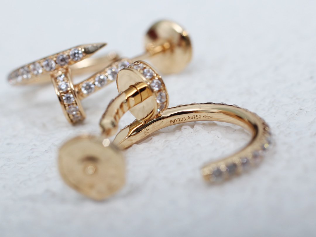 [：Polaidi Jewelry]JUSTE EARRINGS 12.75MM PINK GOLD DIAMOND