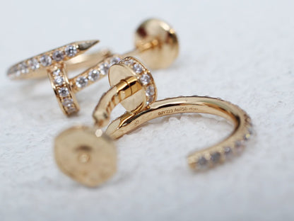 [：Polaidi Jewelry]JUSTE EARRINGS 12.75MM PINK GOLD DIAMOND