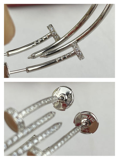 [Polaidi Jewelry]JUSTE EARRINGS FULL DIAMONDS 1.8MM
