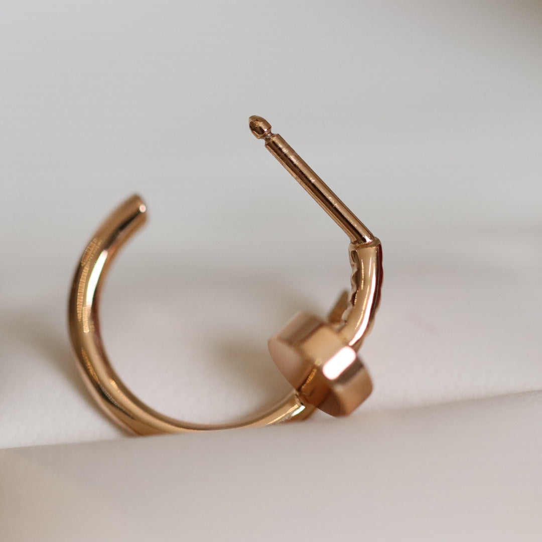 [Polaidi Jewelry]JUSTE EARRINGS PINK GOLD