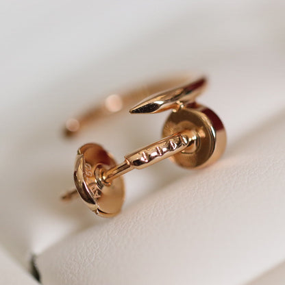 [：Polaidi Jewelry]JUSTE EARRINGS PINK GOLD
