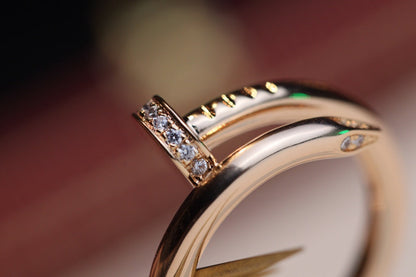 [Polaidi Jewelry]JUSTE RING 2.65MM PINK GOLD DIAMOND