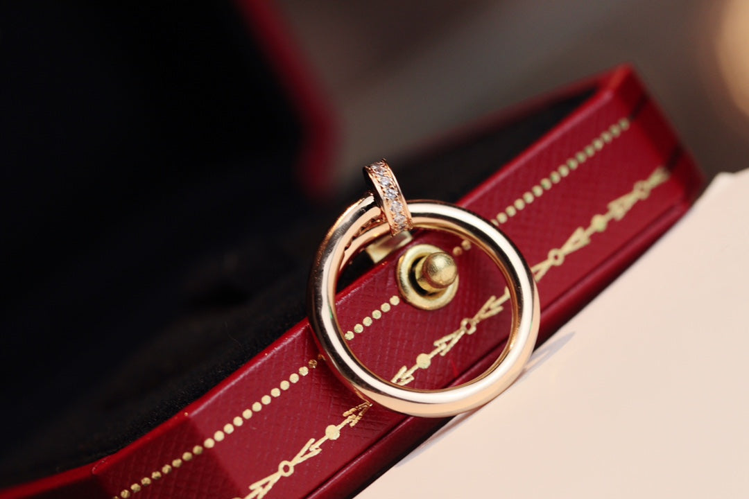 [Polaidi Jewelry]JUSTE RING 2.65MM PINK GOLD DIAMOND