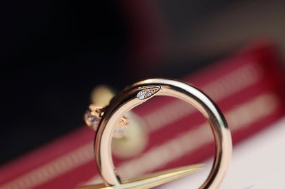 [Polaidi Jewelry]JUSTE RING 2.65MM PINK GOLD DIAMOND