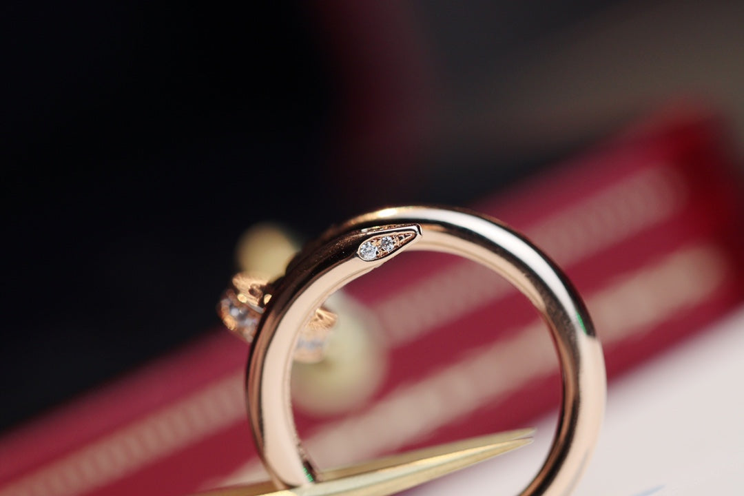 [：Polaidi Jewelry]JUSTE RING 2.65MM PINK GOLD DIAMOND