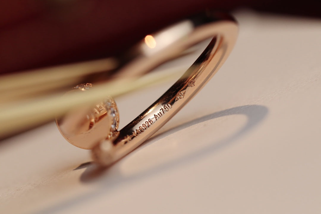 [：Polaidi Jewelry]JUSTE RING 2.65MM PINK GOLD DIAMOND