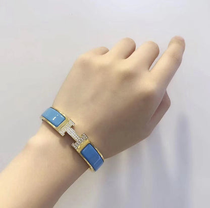 [Polaidi Jewelry]H CLOUD BLUE BRACELET GOLD DIAMOND