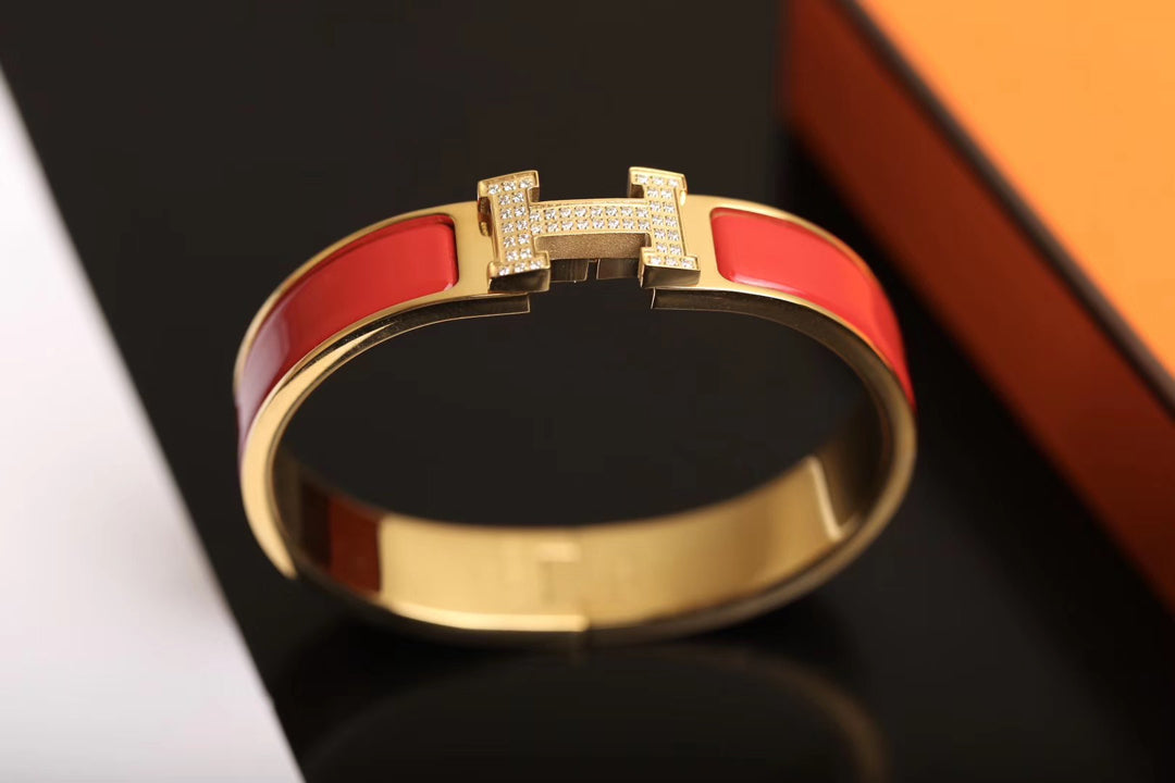 [Polaidi Jewelry]H BRACELET GOLD DIAMOND